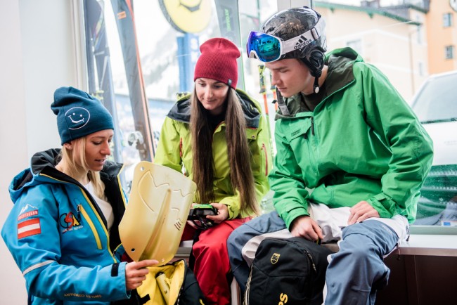 Freunde und Kollegen in der Arbeit der CSA Skischule