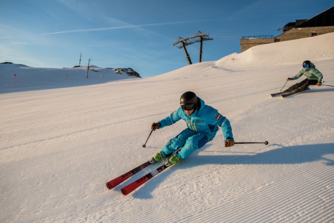 Skifahren in einem der renommiertesten Skigebiete der Alpen