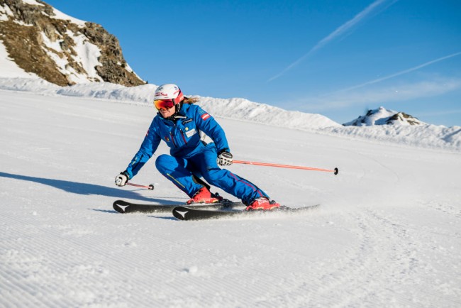 Skischule unter der Leitung von Silvia Grillitsch