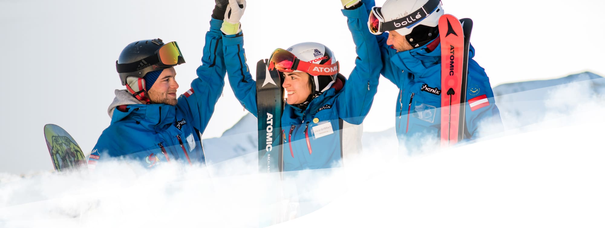 Teamwork in der CSA Skischule Silvia Grillitsch aus Obertauern