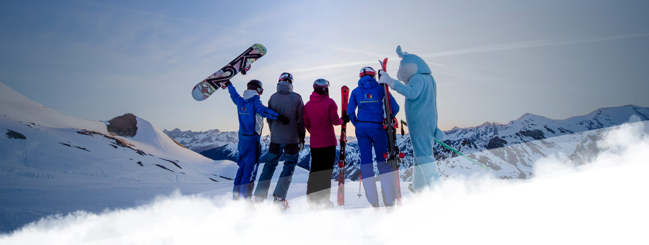 Die CSA Smiley Company im Skigebiet Obertauern