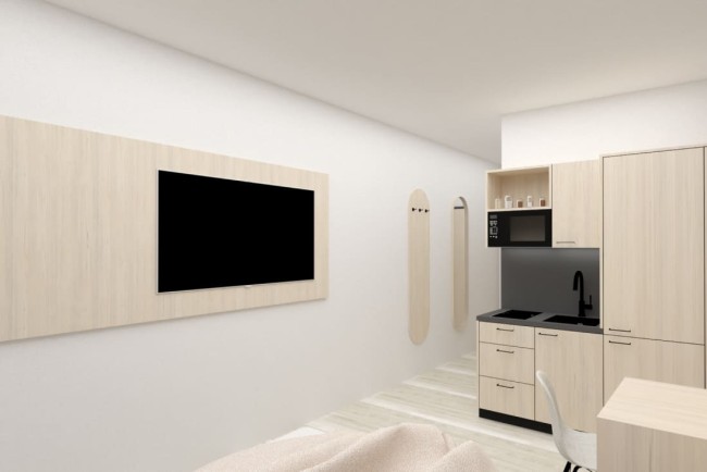 Wohnküche und Schlafraum  © GMP Architektur ZT GmbH